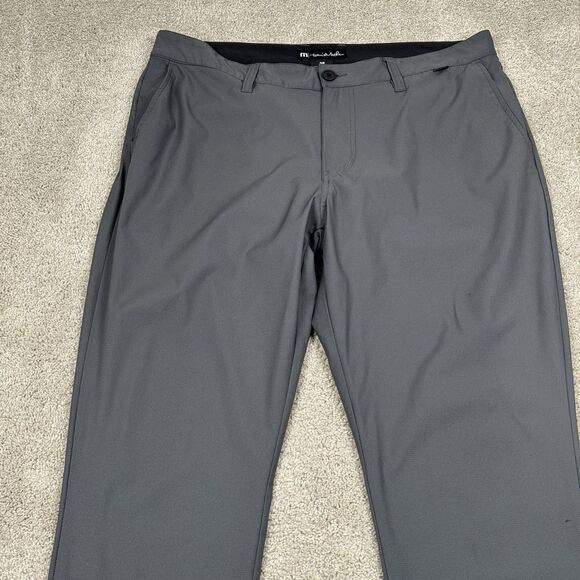 Travis Mathew Golf Pants Men’s Size 36 X 32 Gray Performance FLAT FRONT STRAIGHT - Picture 2 of 6